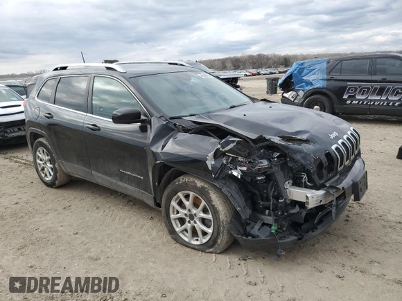 2018 Jeep Cherokee Latitude Plus with VIN 1C4PJMLX6JD515882, listed as a Copart auction lot 46946445 with 106,113 mi miles and Salvage Title. Bid and sale history available at DreamBid. Image 4.