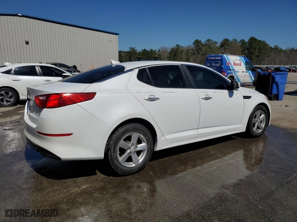 2015 Kia Optima LX with VIN 5XXGM4A77FG507006, listed as a Copart auction lot 48728275 with 84,807 mi miles and Salvage Title. Bid and sale history available at carsss.com. Image 3.