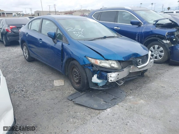2015 Honda Civic Sedan LX with VIN 19XFB2F5XFE220989, listed as a IAAI auction lot 41739110 with 116,406 mi miles. Bid and sale history available at carsss.com. Image 1.