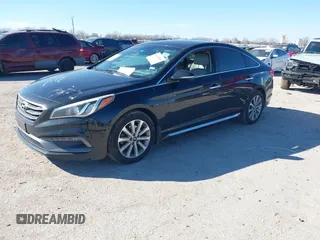 2016 Hyundai Sonata Sport with VIN 5NPE34AF2GH414630, listed as a IAAI auction lot 41653099 with 117,258 mi miles and . Bid and sale history available at DreamBid. Image 2.