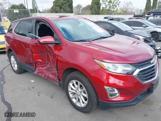 2018 Chevrolet Equinox LT with VIN 2GNAXJEV1J6129715, listed as a IAAI auction lot 41546715 with 143,941 mi miles. Bid and sale history available at carsss.com. Image 1.
