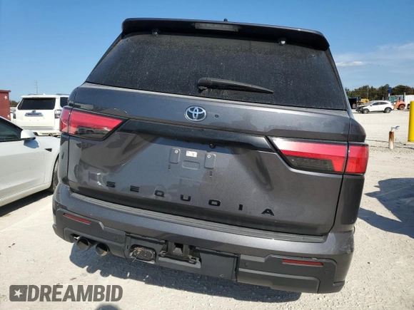 2023 Toyota Sequoia SR5 with VIN 7SVAAABA3PX018996, listed as a Copart auction lot 75094134 with 13,285 mi miles and Salvage Title. Bid and sale history available at carsss.com. Image 6.