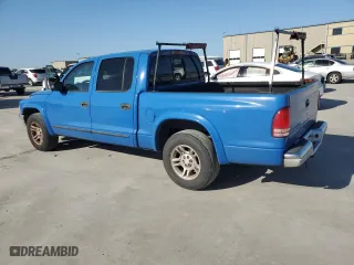 2002 Dodge Dakota SLT with VIN 1B7HL48N32S693817, listed as a Copart auction lot 52126605 with 238,782 mi miles and Salvage Title. Bid and sale history available at carsss.com. Image 2.