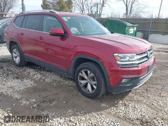 2019 Volkswagen Atlas SE with VIN 1V2UR2CA5KC507323, listed as a IAAI auction lot 41688461 with 67,965 mi miles and . Bid and sale history available at DreamBid. Image 1.