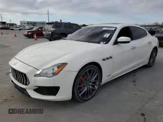 2017 Maserati Quattroporte z VIN ZAM56RPS2H1235503, wystawiony jako Copart lot #87268444 z przebiegiem 62 282 mil mil oraz Czysty tytuł • Clean title. Historia ofert i sprzedaży dostępna na DreamBid. Obrazek 1.