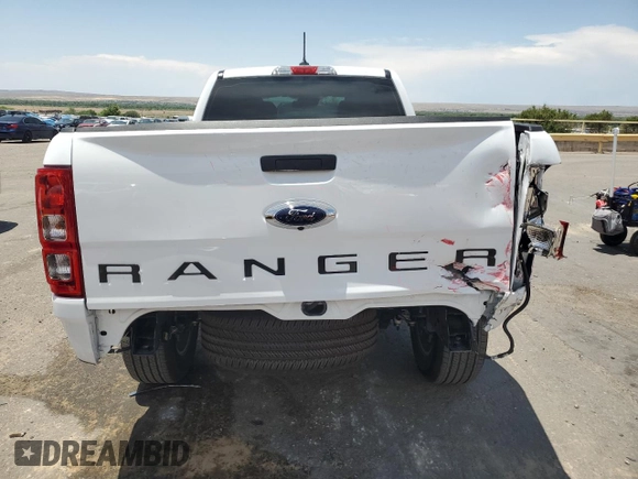 2023 Ford Ranger XL with VIN 1FTER1EH9PLE30165, listed as a Copart auction lot 62882195 with 16,443 mi miles and Salvage title. Bid and sale history available at DreamBid. Image 6.