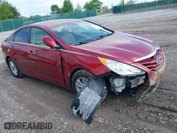 2013 Hyundai Sonata GLS with VIN 5NPEB4AC5DH710794, listed as a IAAI auction lot 42171048 with 100,099 mi miles and . Bid and sale history available at carsss.com. Image 1.