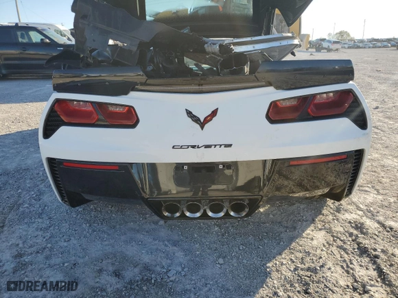 2017 Chevrolet Corvette Grand Sport 1LT with VIN 1G1YV2D70H5124493, listed as a Copart auction lot 77168454 with 0 mi miles and Salvage Title. Bid and sale history available at carsss.com. Image 6.