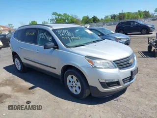2017 Chevrolet Traverse LS with VIN 1GNKRFKD0HJ161222, listed as a IAAI auction lot 42110204 with 58,663 mi miles and . Bid and sale history available at DreamBid. Image 1.