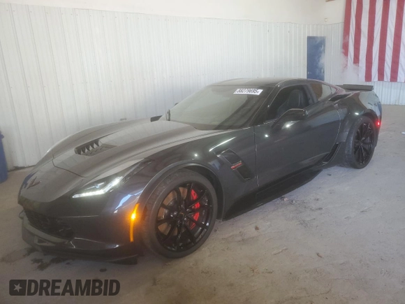 2018 Chevrolet Corvette Grand Sport 2LT with VIN 1G1YX2D7XJ5103876, listed as a Copart auction lot 88279695 with 0 mi miles and Non Repairable. Bid and sale history available at carsss.com. Image 1.