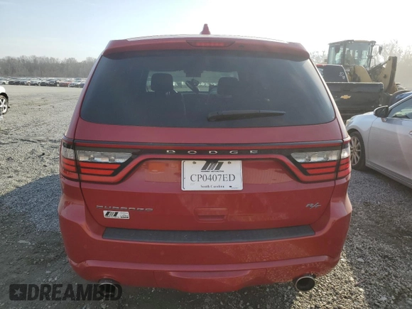 2018 Dodge Durango R/T with VIN 1C4SDHCT2JC327906, listed as a Copart auction lot 48379505 with 61,126 mi miles and Salvage title. Bid and sale history available at DreamBid. Image 6.
