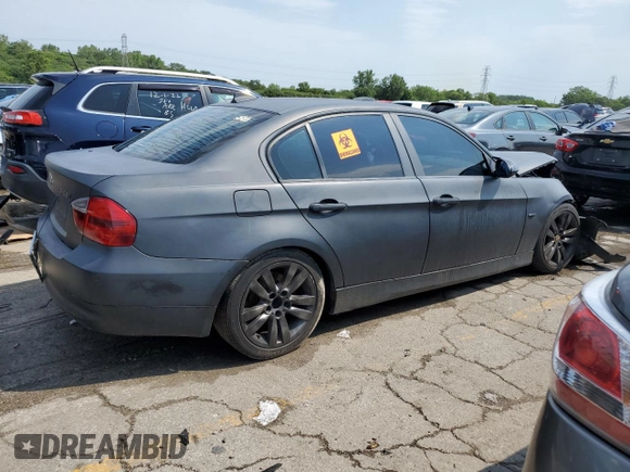 2006 BMW 3 Series 325i with VIN WBAVB17526NK35306, listed as a Copart auction lot 65991894 with 0 mi miles and Salvage Title. Bid and sale history available at carsss.com. Image 3.