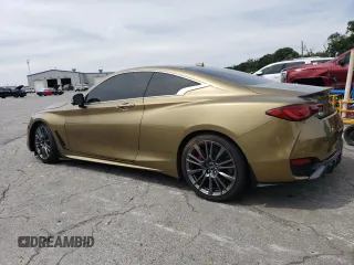 2017 Infiniti Q60 Red Sport 400 with VIN JN1FV7EK4HM610568, listed as a Copart auction lot 68571684 with 37,121 mi miles and Salvage Title. Bid and sale history available at carsss.com. Image 2.