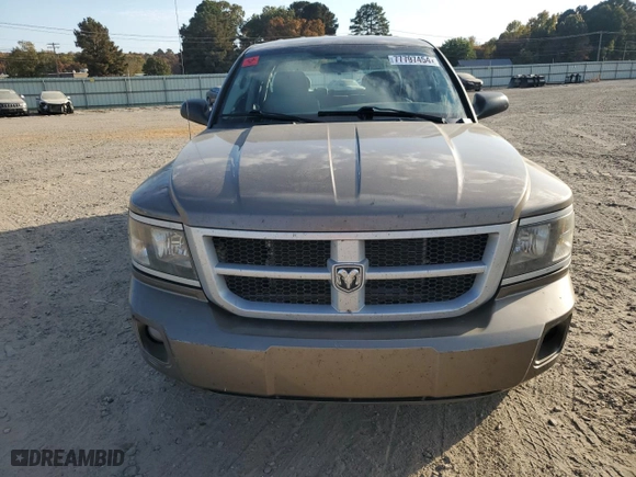 2010 Dodge Dakota Bighorn/Lonestar with VIN 1D7CW3GK4AS199621, listed as a Copart auction lot 77797454 with 150,850 mi miles and Salvage Title. Bid and sale history available at carsss.com. Image 5.