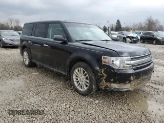 2017 Ford Flex SEL with VIN 2FMGK5C8XHBA03906, listed as a Copart auction lot 45334675 with 123,746 mi miles and Salvage Title. Bid and sale history available at carsss.com. Image 4.