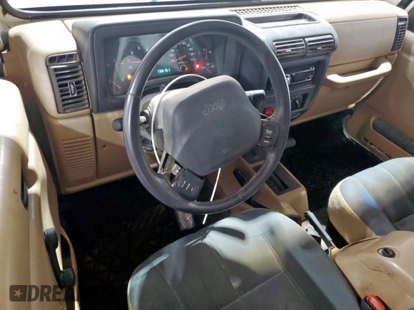 2001 Jeep Wrangler Sahara with VIN 1J4FA59S41P303519, listed as a Copart auction lot 59899545 with 238,151 mi miles and Clean title. Bid and sale history available at DreamBid. Image 8.