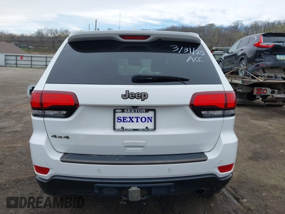 2016 Jeep Grand Cherokee Limited 75th Anniversary with VIN 1C4RJFBG5GC377529, listed as a IAAI auction lot 41961815 with 136,297 mi miles and . Bid and sale history available at DreamBid. Image 17.