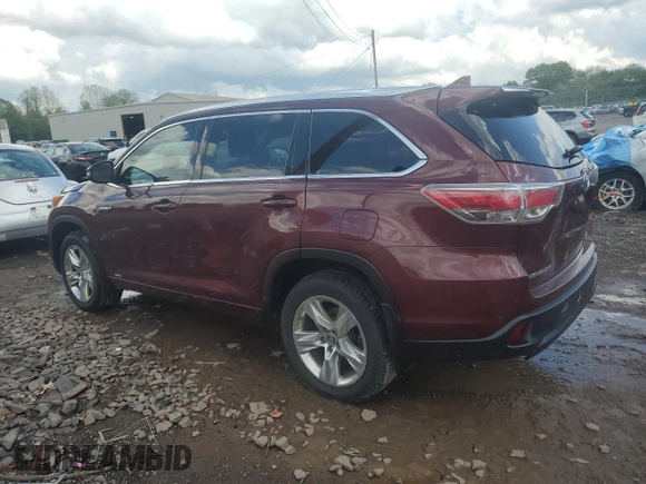 2016 Toyota Highlander Limited with VIN 5TDDCRFH8GS017730, listed as a Copart auction lot 55986315 with 71,593 mi miles and Clean title. Bid and sale history available at DreamBid. Image 2.