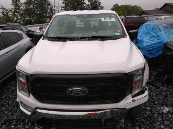 2021 Ford F-150 XL with VIN 1FTMF1EB8MKE16551, listed as a Copart auction lot 54966435 with 41,590 mi miles and Salvage title. Bid and sale history available at DreamBid. Image 5.