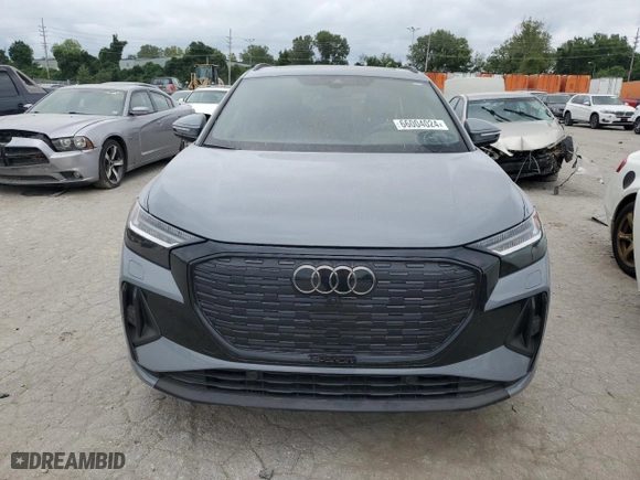 2023 Audi Q4 e-tron Prestige with VIN WA1M2BFZ4PP046357, listed as a Copart auction lot 66004024 with 8,370 mi miles and Salvage Title. Bid and sale history available at carsss.com. Image 5.