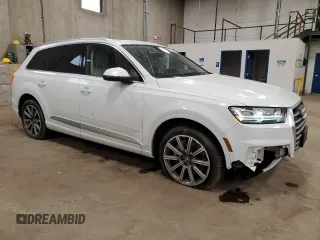 2018 Audi Q7 Premium Plus with VIN WA1LAAF71JD015468, listed as a Copart auction lot 46852095 with 126,637 mi miles and Non repairable. Bid and sale history available at DreamBid. Image 4.