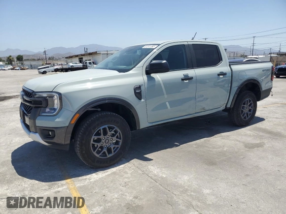 2024 Ford Ranger XLT z VIN 1FTER4GH3RLE06218, wystawiony jako Copart lot #61241395 z przebiegiem 11 739 mil mil oraz Szkoda całkowita • Salvage title. Historia ofert i sprzedaży dostępna na DreamBid. Obrazek 1.