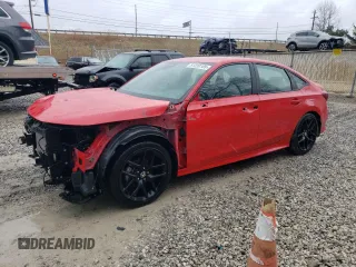2025 Honda Civic Sport with VIN 2HGFE2F57SH552587, listed as a Copart auction lot 51220105 with 1,993 mi miles and Salvage title. Bid and sale history available at DreamBid. Image 1.