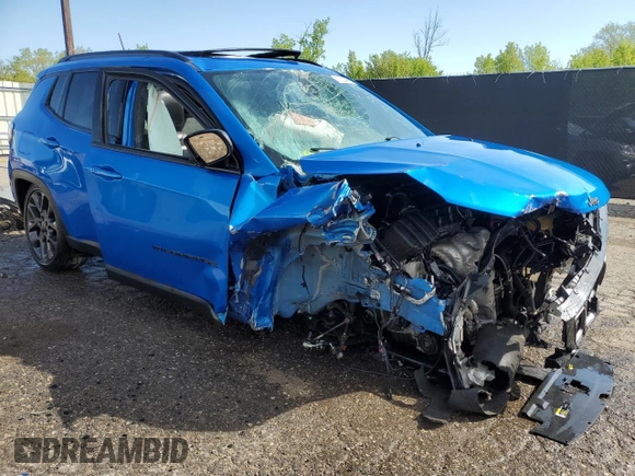 2021 Jeep Compass 80th Anniversary with VIN 3C4NJCEB4MT604223, listed as a Copart auction lot 55668035 with 87,801 mi miles and Clean title. Bid and sale history available at DreamBid. Image 4.