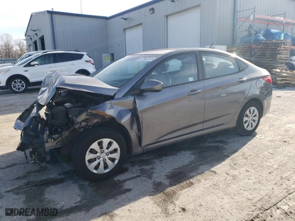 2015 Hyundai Accent SE with VIN KMHCT4AE1FU805640, listed as a Copart auction lot 47562765 with 101,101 mi miles and Salvage Title. Bid and sale history available at carsss.com. Image 1.