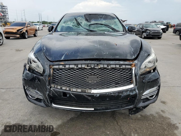2017 Infiniti M37 with VIN JN1BY1AR0HM770663, listed as a Copart auction lot 54260265 with 126,965 mi miles and Salvage Title. Bid and sale history available at carsss.com. Image 5.