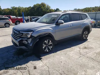2024 Volkswagen Atlas SE z VIN 1V2DR2CAXRC527996, wystawiony jako Copart lot #74796794 z przebiegiem 18 934 mil mil oraz Szkoda całkowita • Salvage title. Historia ofert i sprzedaży dostępna na DreamBid. Obrazek 1.