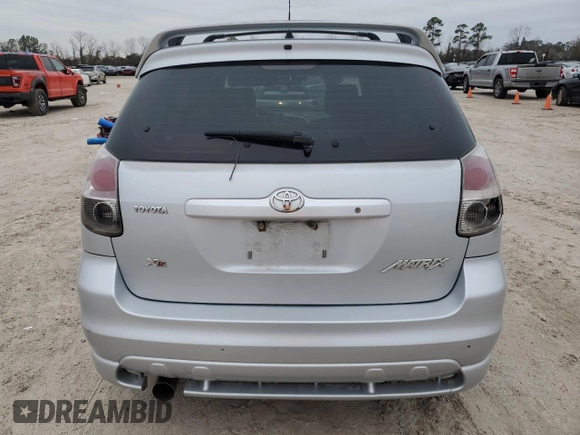 2006 Toyota Matrix STD with VIN 2T1KR32E96C614648, listed as a Copart auction lot 45016095 with 196,432 mi miles and Salvage title. Bid and sale history available at DreamBid. Image 6.