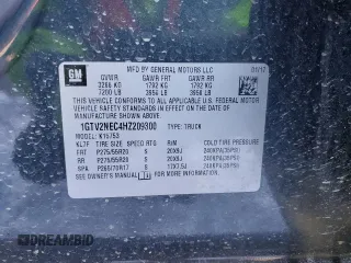 2017 GMC Sierra 1500 SLT z VIN 1GTV2NEC4HZ209300, wystawiony jako Copart lot #45180455 z przebiegiem 84 364 mil mil oraz Szkoda całkowita • Salvage title. Historia ofert i sprzedaży dostępna na DreamBid. Obrazek 15.