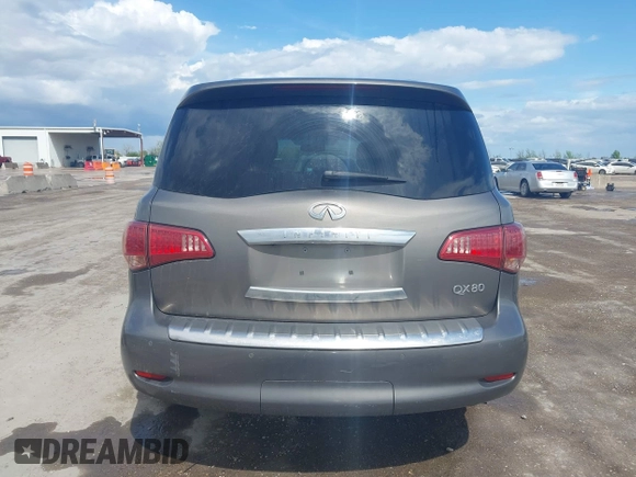 2017 Infiniti QX80 with VIN JN8AZ2NF8H9644800, listed as a IAAI auction lot 41898790 with 129,262 mi miles. Bid and sale history available at carsss.com. Image 16.