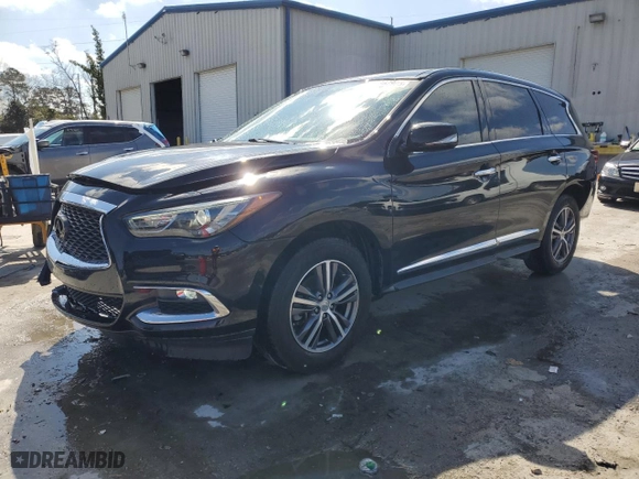 2017 Infiniti QX60 with VIN 5N1DL0MN2HC524917, listed as a Copart auction lot 45867905 with 121,279 mi miles and Salvage Title. Bid and sale history available at carsss.com. Image 1.