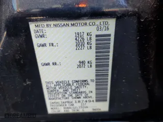 2016 Nissan Altima 2.5 SV with VIN 1N4AL3AP8GC187494, listed as a Copart auction lot 41995785 with 218,054 mi miles and Clean Title. Bid and sale history available at carsss.com. Image 12.