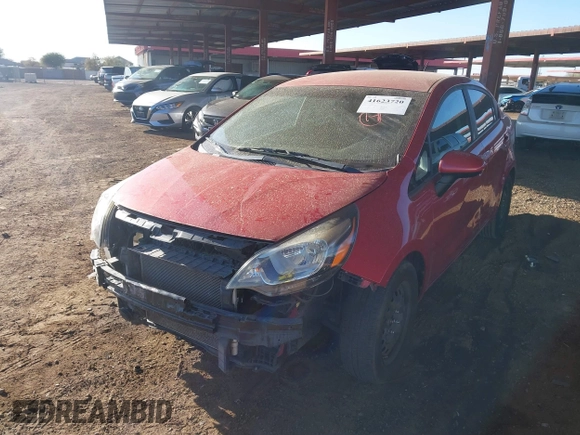 2017 Kia Rio LX with VIN KNADM4A31H6117534, listed as a IAAI auction lot 41623720 with 99,792 mi miles. Bid and sale history available at carsss.com. Image 2.