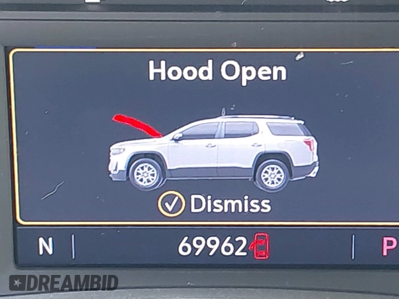 2020 GMC Acadia SLT with VIN 1GKKNMLS5LZ236694, listed as a IAAI auction lot 41535305 with 69,962 mi miles and . Bid and sale history available at DreamBid. Image 15.