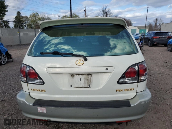 2001 Lexus RX 300 with VIN JTJHF10U110227769, listed as a Copart auction lot 53426095 with 169,878 mi miles and Salvage Title. Bid and sale history available at carsss.com. Image 6.