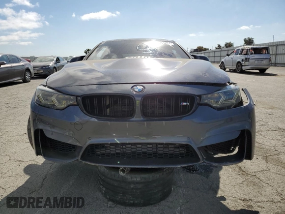 2015 BMW M4 with VIN WBS3R9C5XFF708690, listed as a Copart auction lot 54951254 with 42,105 mi miles and Salvage Title. Bid and sale history available at carsss.com. Image 5.