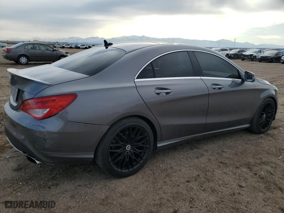 2016 Mercedes-Benz CLA with VIN WDDSJ4EBXGN377140, listed as a Copart auction lot 43067665 with 128,203 mi miles and Salvage Title. Bid and sale history available at carsss.com. Image 3.