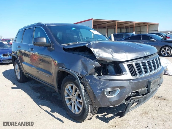 2014 Jeep Grand Cherokee Laredo with VIN 1C4RJEAG4EC317072, listed as a IAAI auction lot 41476862 with 127,742 mi miles. Bid and sale history available at carsss.com. Image 1.