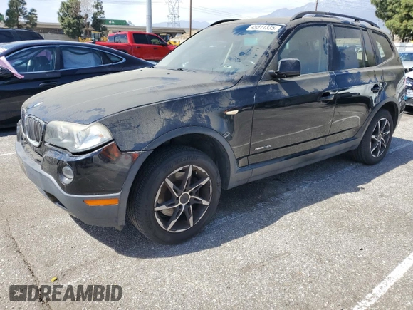 2009 BMW X3 xDrive30i with VIN WBXPC93499WJ26427, listed as a Copart auction lot 49511335 with 87,616 mi miles and Salvage Title. Bid and sale history available at carsss.com. Image 1.