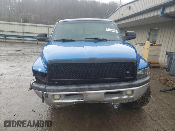 2001 Dodge 2500 with VIN 1B7KF23711J573917, listed as a Copart auction lot 51144335 with 257,686 mi miles and Salvage Title. Bid and sale history available at carsss.com. Image 5.