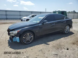 2019 Infiniti Q50 Luxe with VIN JN1EV7AR4KM556128, listed as a Copart auction lot 61902185 with 60,020 mi miles and Clean title. Bid and sale history available at DreamBid. Image 1.