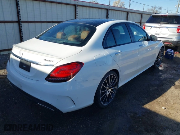 2021 Mercedes-Benz C 300 with VIN W1KWF8EBXMR605717, listed as a IAAI auction lot 41793290 with Not provided miles and . Bid and sale history available at DreamBid. Image 4.