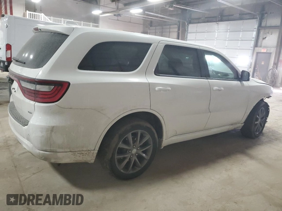 2017 Dodge Durango GT with VIN 1C4RDJDG1HC905141, listed as a Copart auction lot 47117145 with 201,605 mi miles and Salvage title. Bid and sale history available at DreamBid. Image 3.