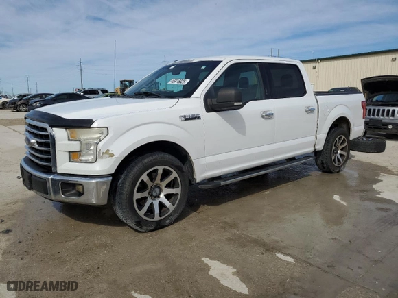 2015 Ford F-150 XL with VIN 1FTEW1CF5FKD55639, listed as a Copart auction lot 46915025 with 243,695 mi miles and Salvage Title. Bid and sale history available at carsss.com. Image 1.