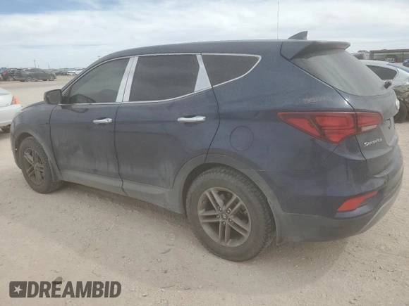 2017 Hyundai Santa Fe 2.4L with VIN 5XYZT3LB7HG489726, listed as a Copart auction lot 48418395 with 56,591 mi miles and Salvage title. Bid and sale history available at DreamBid. Image 2.