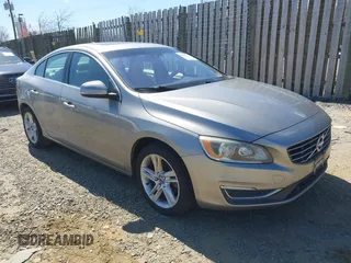 2015 Volvo S60 T5 Drive-E Premier with VIN YV140MFK8F1354542, listed as a IAAI auction lot 41908171 with 127,021 mi miles. Bid and sale history available at carsss.com. Image 1.